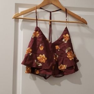 Forever 21 Floral Crop Top